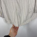 Vince Theory Blazer Double Breasted Tailor Jacket Striped Linen Size 8 Photo 7