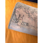 Disney  Store Pale Blue Wallet Mulan & Cherry Blossom Art Zip Closure no strap Photo 7