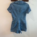 Show Me Your Mumu  Ranch Romper in French Blue Size Small Photo 4