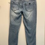 REWASH  Low Rise Jeans - Size 7 - Denim & White Pin Stripe - EUC Photo 7