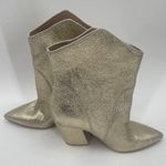 DOLCE VITA Nestly Boots Size 6.5 Gold Metallic Western Cowgirl Cowboy Suede NEW Photo 4
