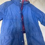 Woolrich The Woman Blue Plaid Wool Blanket Lined Chore Barn Coat Jacket Med Vtg Photo 7