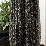 Olivia Matthews Womens Dress Size 18W Black Animal print Asymmetrical Sleeveless Photo 3