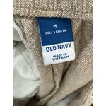 Old Navy Tan Linen Blend Full Length Pants Women's Size Medium Photo 4