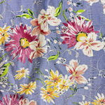 Bobbie Brooks Blouse Short Sleeve Womens 22W /24W Floral Vintage Shirt Blue Photo 7