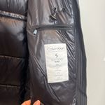 Calvin Klein  Women’s Puffer Coat Hooded Black Size XL Mid Length Photo 5