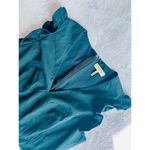 Tailored By Rebecca Taylor Stretch Modern V Neck Size 12 Blue Photo 8