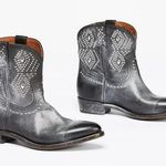 Frye X Free People - 6.5 Billy Stud Western Boots Studded Short Bootie Cowboy Photo 0