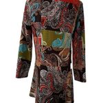 Radzoli Boho Paisley Sweater Dress Brown Size L Photo 1