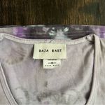 Baja East Purple and Gray Tie Dye 100% Cotton Tank Top sz 2 Baja B Photo 2