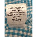 Coldwater Creek Womens Blue and White Gingham Button Up Shirt XL Photo 6