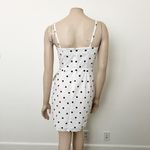 ASOS [] White Black Polka Dot Tied Bow Spaghetti Cami Strap Mini Sundress Size 4 Photo 2