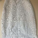 Banana Republic  | White Lace Crochet Lined Pencil Skirt Size 4 Photo 6