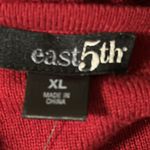 East 5th NWT  Sweater Dress Cotton Blend Classic Red Size X-Large Photo 6