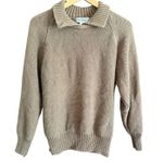 Gap 80s Vintage |  Clothing Co. | Brown Cotton Blend Collared Sweater | Medium Photo 0