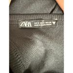 ZARA Ribbed One Shoulder Bodycon Midi Dress Stretch Slimming Small Black #3675 Photo 7