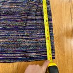 Kate Spade Kylie Jewelbox Purple Colorful Striped Tweed Mini Skirt Size 10 Photo 6