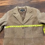 Rue 21 Women's Brown 100% Genuine Leather Jacket Button Up Size Medium Photo 5