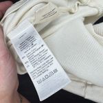 Madewell  Fine Ribbed Supercrop Crewneck Long-Sleeve Tee size Small antique cream Photo 6