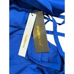 Ryanth Blue One Shoulder Formal Gown Corset Back Slit Prom Dress Size 8 NWT Photo 7