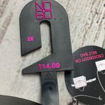 NOBO Black Leather Belt Bag Convertible Crossbody Chain Strap Mini Purse 2X NWT Photo 1