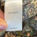 J.Jill Green Floral Dress Small Forest Cottagecore Pleated Flower Country Flowy Photo 7