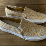 Keds Mustard Floral Canvas Slip-Ons 10 Photo 0