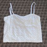 Bisou Bisou  white floral crop top Photo 0