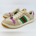 Gucci  Screener Ace Women's GG Sylvie Web Enamel Logo Supreme Sneakers EU 40.5 Photo 11