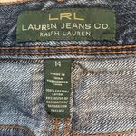 Ralph Lauren Vtg Lauren Jeans Flap Pockets Golden Buttons High Rise Straight 14 Photo 4