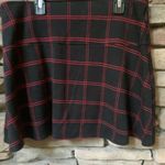 Gap Women's Mini Flare Red and Black Plaid Skirt Photo 2