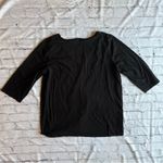 Hue  Sleep Well Temp Tech T-shirt Large Womens Black V-neck Photo 5