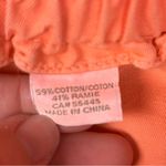J.Crew Elastic Tie Waist Cotton Blend Paperbag Pink Coral Skirt pockets size 8 Photo 6