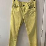 Rag and Bone Yellow Skinny Jeans 28 Spring Rainbow Dopamine Summer Preppy Classic Photo 0