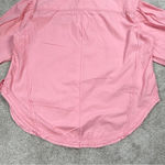 Free People  We The Free Happy Hour Poplin Top Oversized Longsleeve Pink XS Photo 9