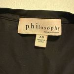 Philosophy  Twist Front Black XS Tee T-shirt Photo 1