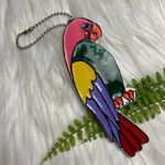 Bonnie ceramic macaw bird ornament Photo 1
