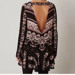 Free People Like New Smooth Talker Tunic Top Black Floral Size Small Photo 2