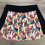 Dona Jo 16" Multicolor High Rise Tennis Golf Skirt Skort Size XL Red Photo 0