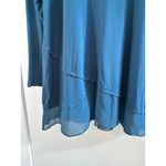Joan Rivers  Blouse Blue Tiered Swing Chiffon Fairycore Officecore Medium Photo 2