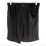 BCBGMAXAZRIA  Black Drape Skirt Mini Stretchy Cocktail Party Dressy Size Small Photo 1