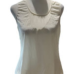 Ecru  Ivory Silk Sleeveless Tank Top Blouse XS Photo 0