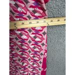 Susan Graver Cardigan XS Pink Geometric Kimono Sleeve Open Front Boho Art Casual Photo 7