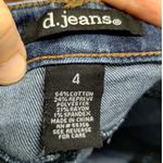 D. Jeans  Womens Size 4 Distressed Raw Hem Mid-Rise Denim Skinny Ankle Blue Jeans Photo 5