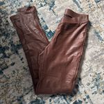 Naked Wardrobe  women’s‎  faux leather leggings drop V high waisted size medium Photo 3