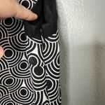 Tibi  Black and White Shift Mini‎ Dress Size 4 Geometric Retro Sleeveless Photo 4