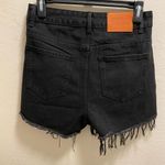 Princess Polly Black Distressed Denim Shorts Size 4 Photo 4