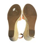 Vince Camuto Wedge Sandal Womens 10M Pink Tan 3.5 in Heel Open Toe Espadrille Photo 5