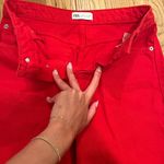 ZARA  Vibrant Red Straight-Leg Pants Photo 2