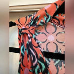 Vfish | Resort Bold Tropical Bohemian Floral Print V Neck Maxi Dress Size XS Pink Photo 4